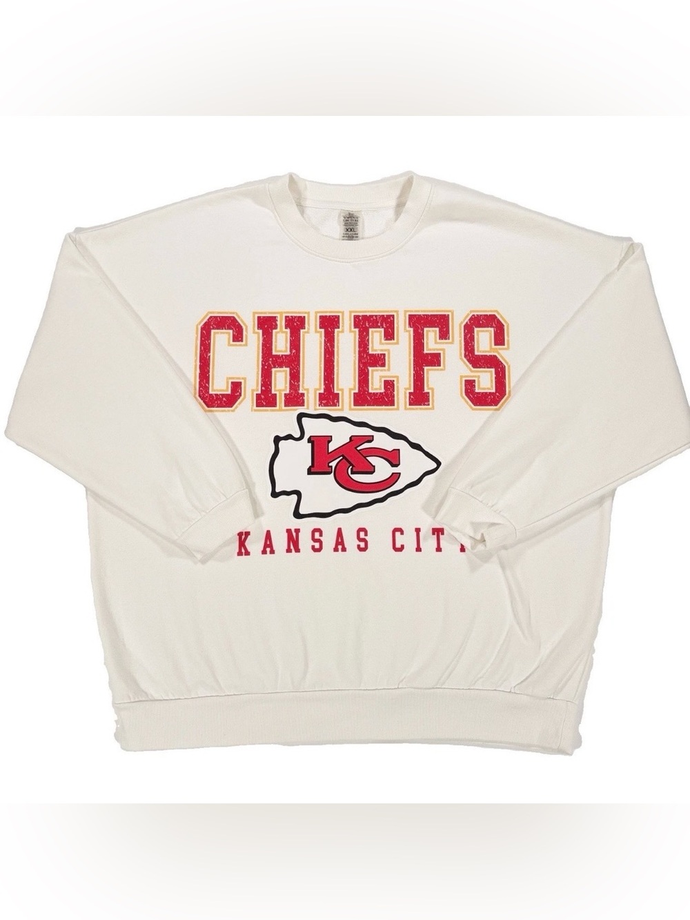 Gameday Couture Kansas City Chiefs Womens Crewneck Sweatshirt XXL White Oversize